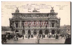 Old Postcard The Paris Opera Metro