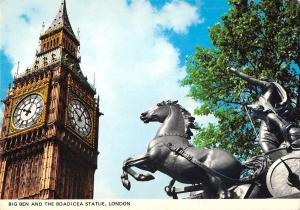 B102328 big ben and the boadicea statue london   uk