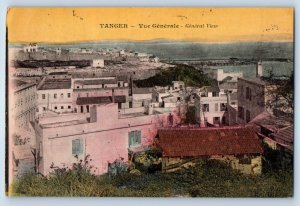 Tangier Morocco Postcard General View of Tanger 1929 Posted Antique