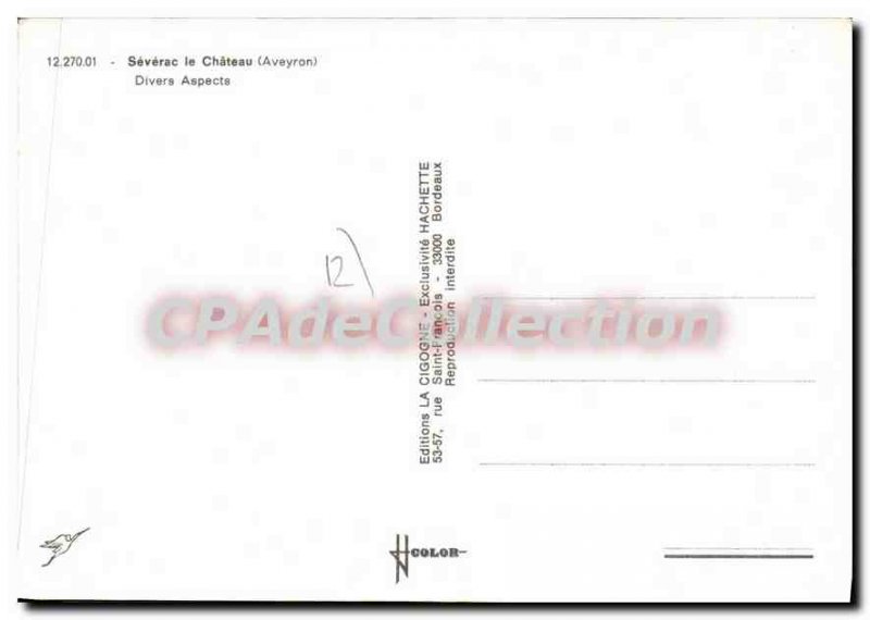 Postcard Old Severac le Chateau