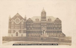 RPPC CONCORDIA KS Nazareth Academy Kansas Vintage Real Photo Postcard ca 1910s