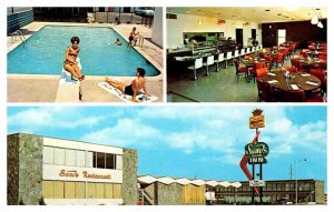 Postcard MOTEL SCENE Amarillo Texas TX AQ3867