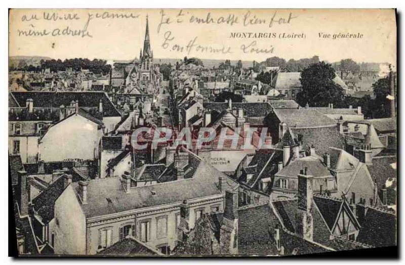 Old Postcard Montargis (Loiret) General view