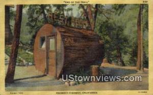 Redwood Highway, CA, California, Post Card