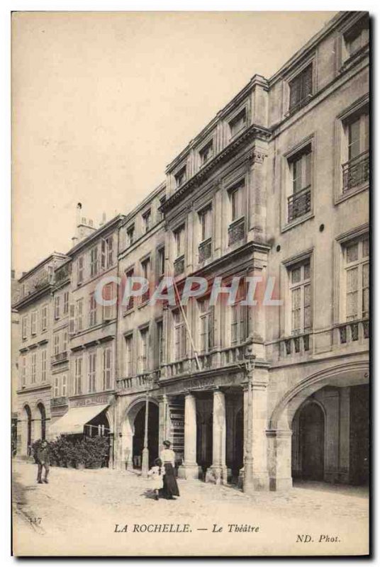 Postcard Old Theater La Rochelle