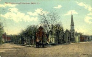 The Common & Churches - Barre, Vermont VT  
