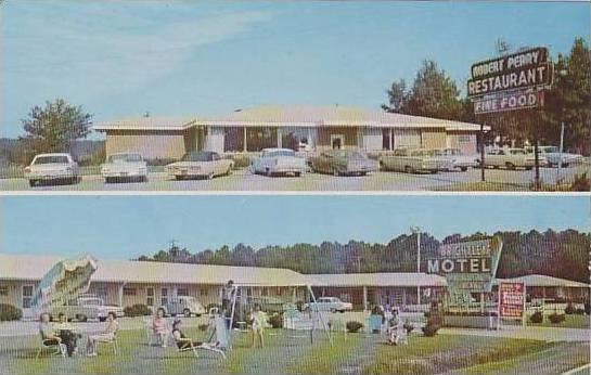 North Carolina Sharpsburg Bright Leaf Motel And Robert Perry Restaurant