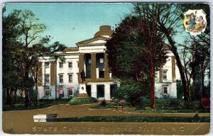 x8 LOT c1910s Gold Embossed US State Capitol Buildings Postcards Series Set A184