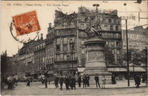 CPA PARIS 18e Place clichy (156430)