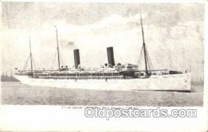 Briton Union Castle Royal Mail Steamers, Ship Writing on back very light crea...