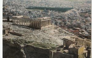 BF13752 athens the acropolis propylea and parthemnon  greece front/back image