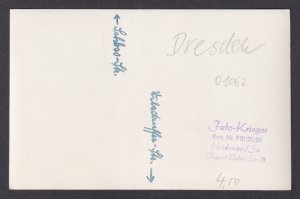 Vintage Postcard Germany RPPC Traffic controller on Street Dresden