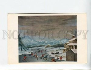 3174058 ICE HOCKEY Skating Scene by John Toole Vintage postcard