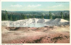 C-1910 Paint Pot Yellowstone Park Wyoming Phostint Detroit Publishing 7049