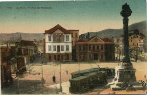 PC CPA SYRIA, DAMAS, PLACE MERDJÉ, Vintage Postcard (b27221)