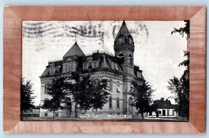 Appleton Wisconsin WI Postcard Third Ward School Exterior Building c1909 Vintage