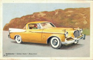 Studebaker Golden Hawk Chocolats Tobler Advertising Postcard  06.14