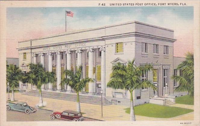 Florida Fort Myers Post Office 1939 Curteich