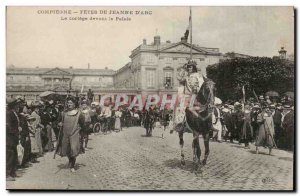 Compiegne Old Postcard Fetes de Jeanne d & # 39arc The procession to the palace