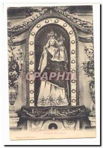 Pilgrimage of Benoite Vaux by Sonilly Old Postcard Miraculous statue