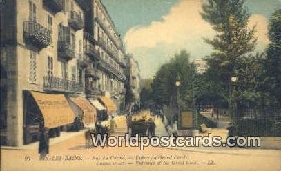 Rue du Casino, Grand Circle Aix-Les-Bains, France, Carte, Unused 