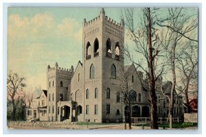 1913 First Baptist Church, Greensboro NC Leighton & Valentine Co. Postcard