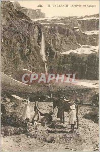 Old Postcard Gavarnie Arrival Cirque Donkey Mule Children