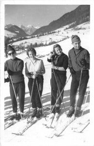 US80 Europe switzerland friends skiing ski snow resort social history
