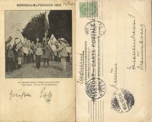 denmark, COPENHAGEN, Børnehjælpsdagen Teltlejr ved Jonstrup (1905) Postcard