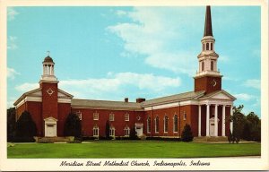 VINTAGE POSTCARD MERIDIAN STREET METHODIST CHURCH INDIANAPOLIS INDIANA