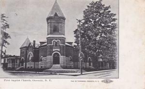 First Baptist Church - Oneonta NY, New York - pm 1906 - UDB