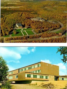 2~Postcards AK, Anchorage ALASKA METHODIST UNIVERSITY Aerial View & Campus Bldg