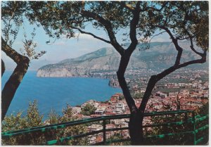 Italy, SORRENTO, dall' Aminta, view from the Aminta, 1968 used Postcard