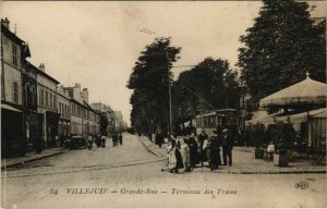 CPA VILLEJUIF Grande-Rue Terminus des Trams (65520)