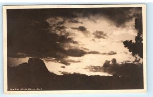 Sun Rise from Glacier Point Yosemite National Park RPPC Real Photo Postcard A67
