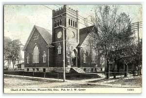 1907-15 Iglesia de los hermanos colina agradable Ohio Postal Vintage 