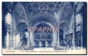 Old Postcard Aix les Bains Villa Hall Grand Circle i Entree du Theater