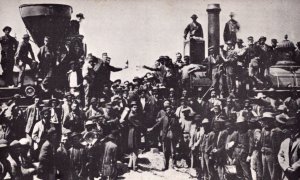 Driving The Golden Spike Railroad Postcard - Elder County - Utah