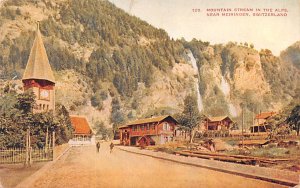 Mountain Stream in the Alps Meringen Switzerland Unused 