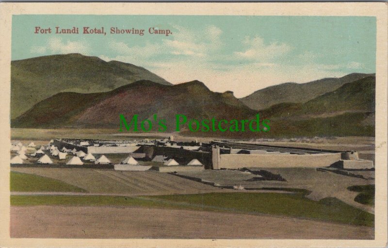 Pakistan Postcard - Fort Lundi Kotal, Showing Camp RS33892