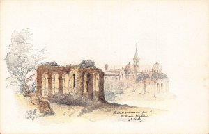 A935 Italy Rome Roma Aqua Marcia Aqueduct litho vintage postcard