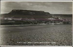 Verne Citadel Portland UK From Chesil Beach 1917 Real Photo Postcad