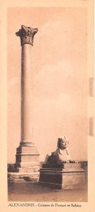 Colonne de Pompei et Sphinx Alexandrie Egypt, Egypte, Africa Unused 