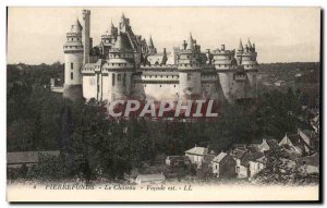 Old Postcard Pierrefonds Chateau Facade is