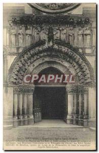 Old Postcard Magnificent Thouars Church Saint Medard