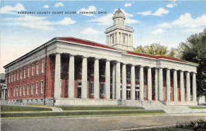 Fremont Ohio 1940s Postcard Sandusky County Court House