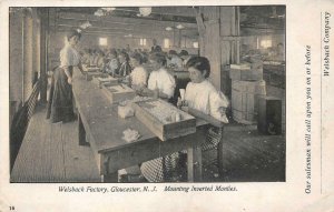 WELSBACH FACTORY GLOUCESTER NEW JERSEY MOUNTING MANTLES ADVERTISING POSTCARD '10