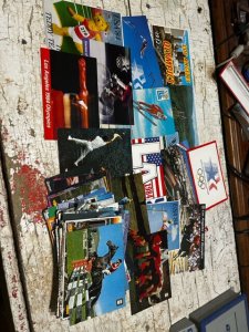 OLYMPIC GAME ACTION LOT OF 114 OLYMPICS THEME POSTCARDS