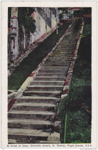 Street of Steps, Charlotte Amalie, St. Thomas, US Virgin Islands, 1940-1950s