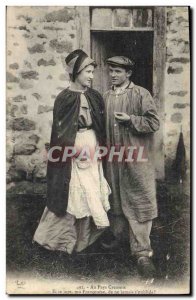 Old Postcard Folklore Au Pays Creusois
